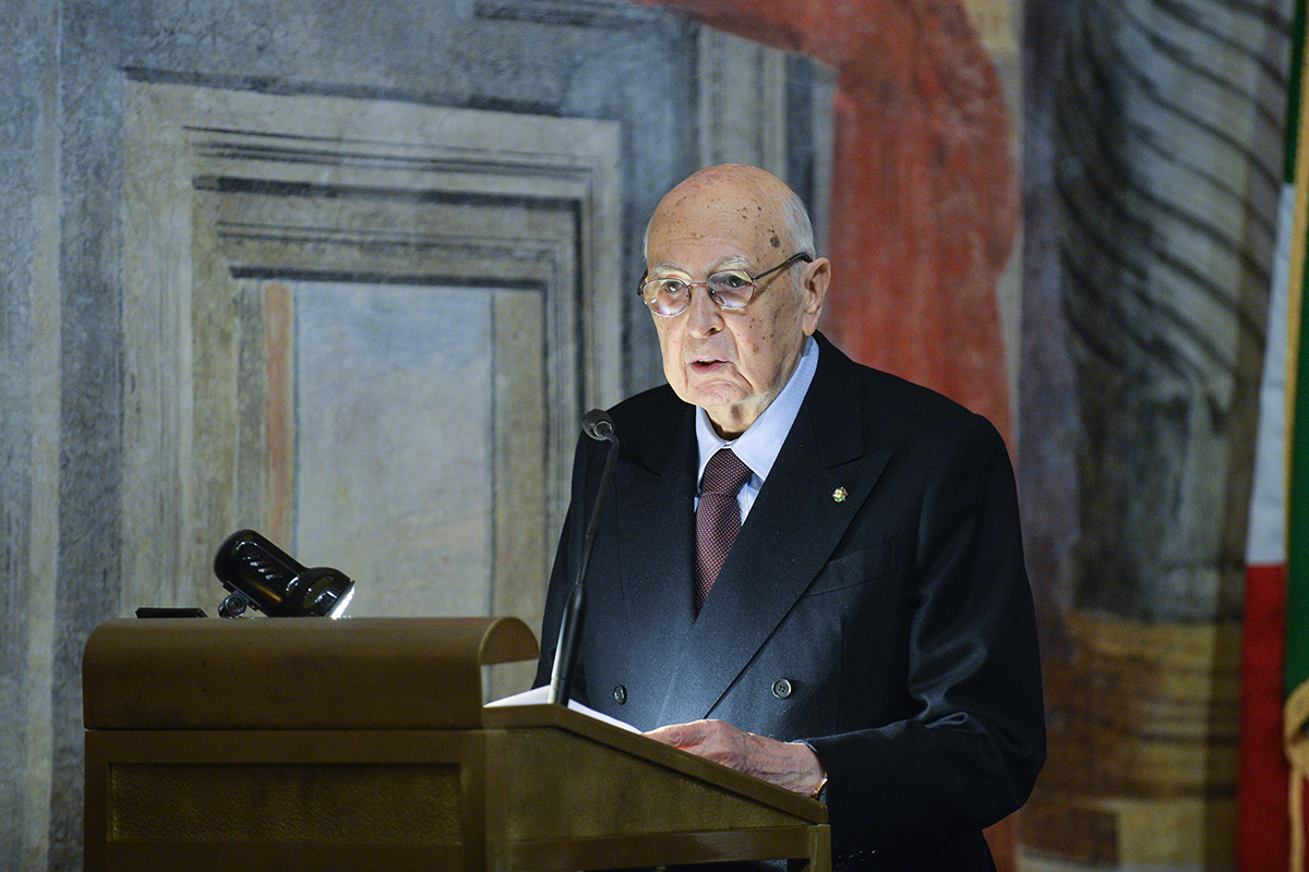 The President emeritus Giorgio Napolitano