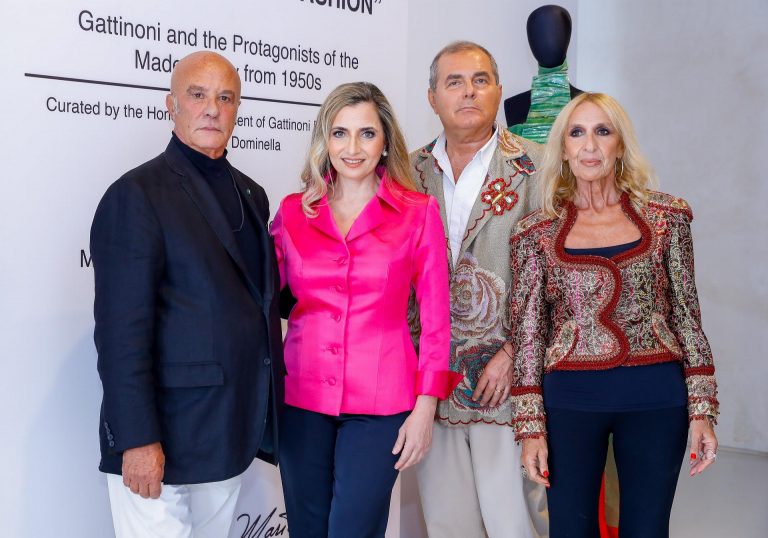 The Italian Ambassador with Gattinoni’s Honoray President and his team