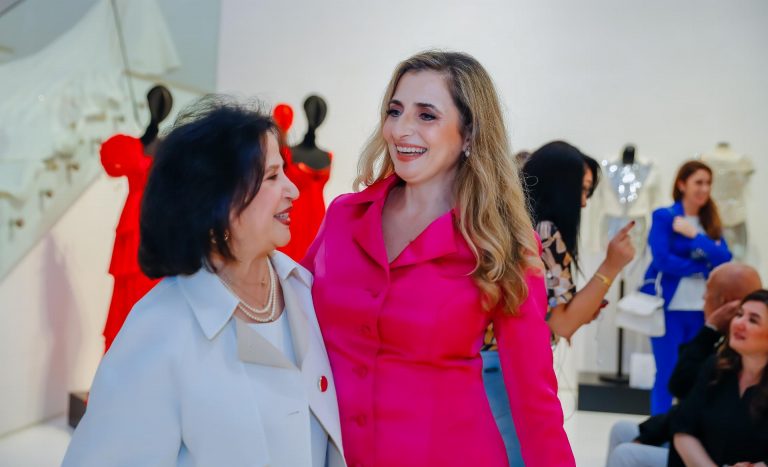Shaika Mai Bint Mohammed Al Khalifa and the Italian Ambassador Paola Amadei